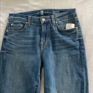 NWOT 7 for all mankind kimmy straight leg jeans